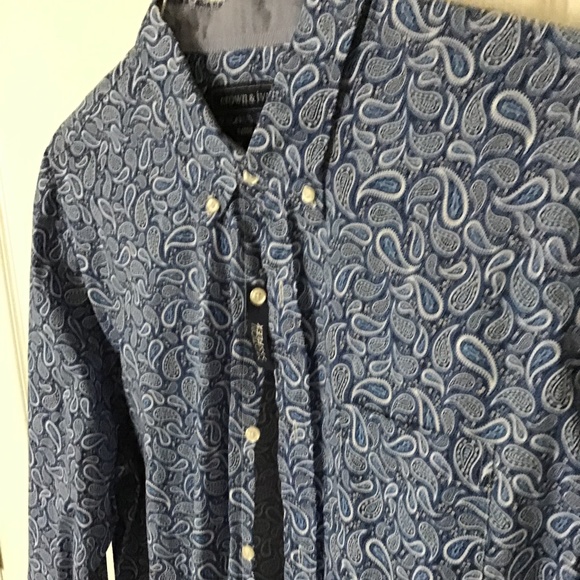CROWN & IVY LS MENS SHIRT - Picture 8 of 14